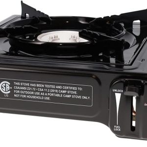 GasOne GS-1000 7,650 BTU Portable Butane Gas Stove Automatic Ignition with Carrying Case, CSA Listed